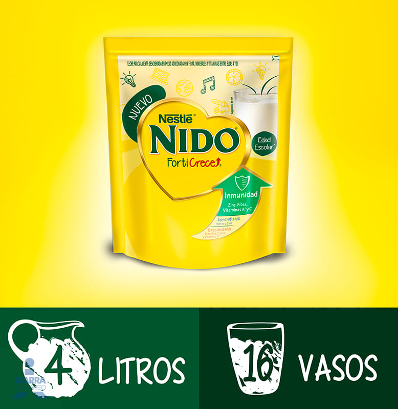 Leche Nido Forticrece Bolsa 480 g