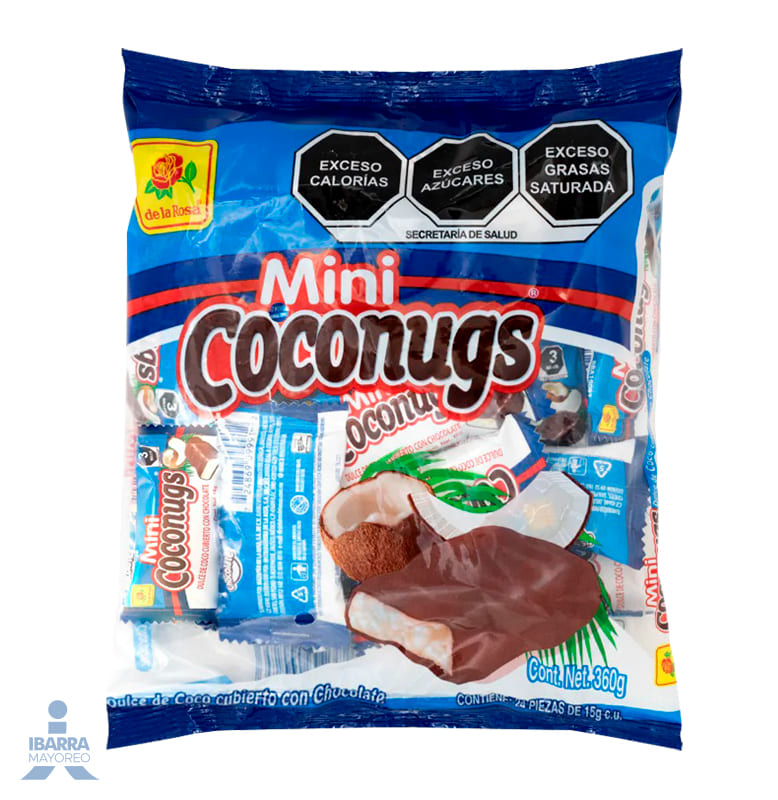 Chocolate de la Rosa Mini Coconugs 24 pzas.