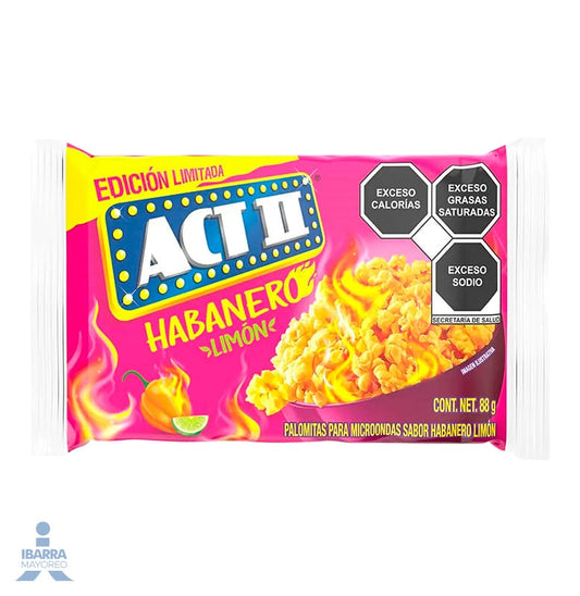 Palomitas ACT II Habanero Limón 88 g