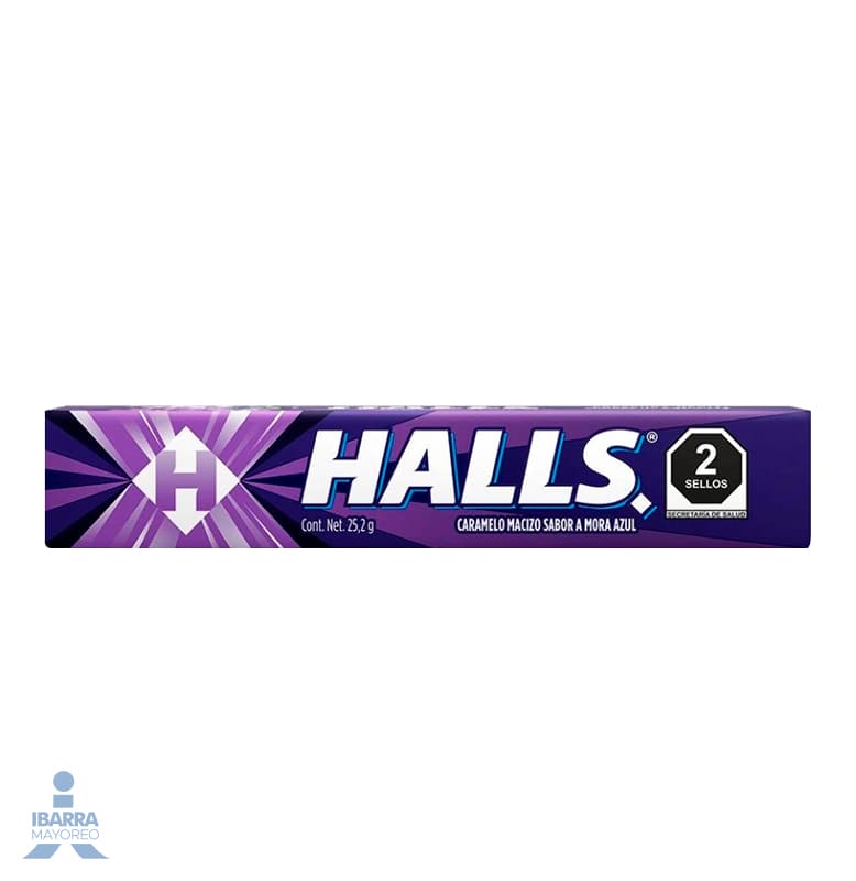 Pastilla Halls Mora Azul 12 pzas.