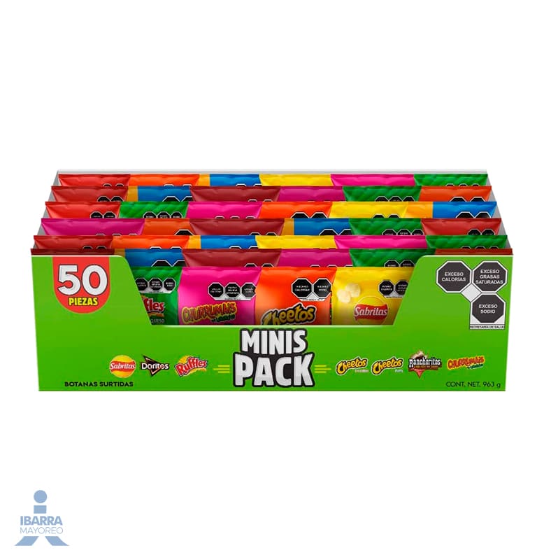 Sabritas Minis 50 pzas.