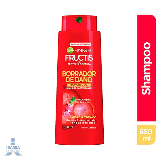 Shampoo Garnier Fructis Borrador de Daño PQ 650 ml