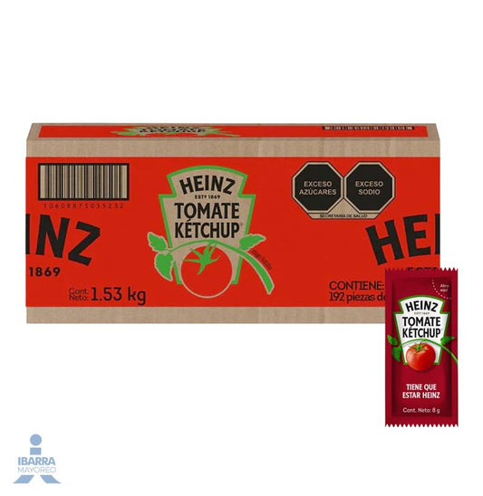 Salsa Cátsup Heinz 192/8 g