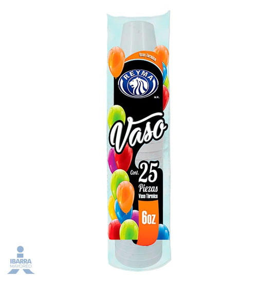 Vaso Térmico Reyma no. 6/6 oz 25 pzas.