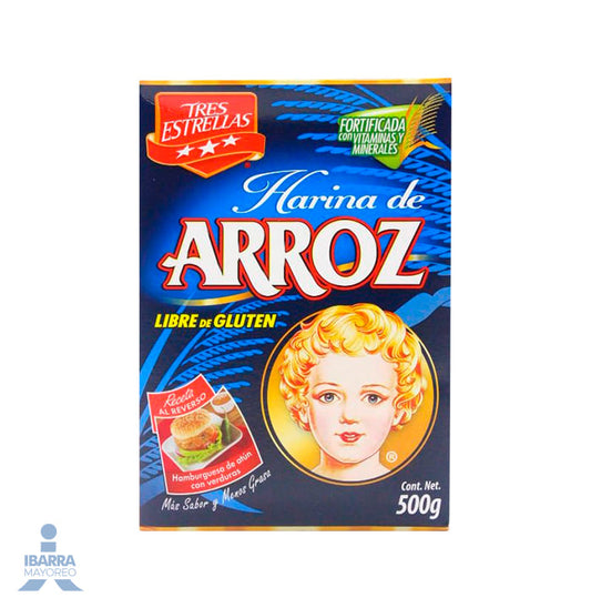 Harina de Arroz Tres Estrellas 500 g