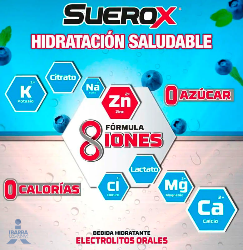 Bebida Suerox Mora Azul 630 ml