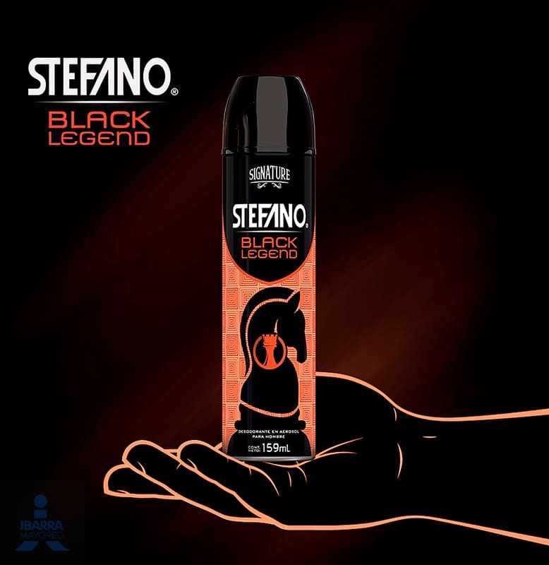 Desodorante Stefano Black Legend Aerosol 113 g