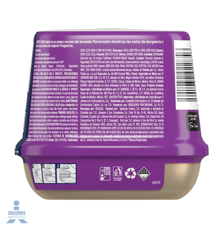 Aromatizante Glade Campos Lavanda Cubo 180 g