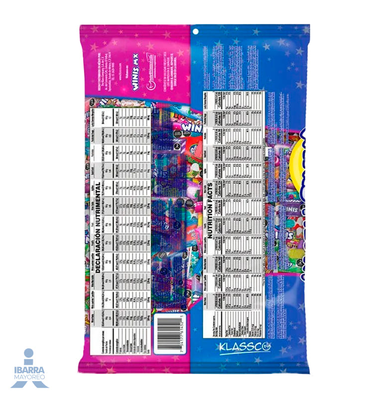 Dulce Winis Bolsa Fiesta 1.5 kg