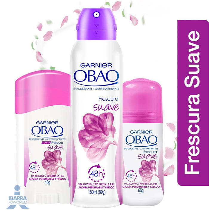 Desodorante Obao Mujer Frescura Suave Roll On 65 g