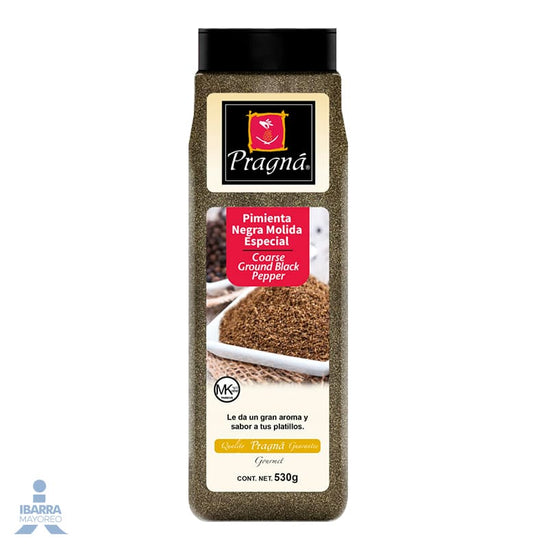 Especia Pimienta Negra Molida Pragna 530 g