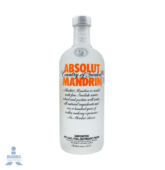 Vodka Absolut Mandarín 750 ml