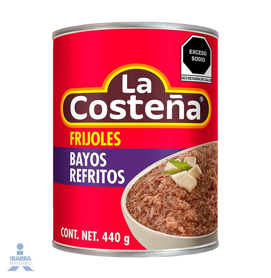 Frijol Bayo Refrito La Costeña Lata 440 g