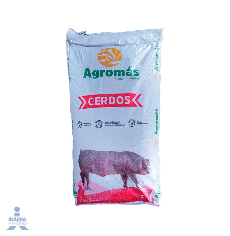 Alimento Agromas Cerdo Porcimas Pellet 12% 25 kg