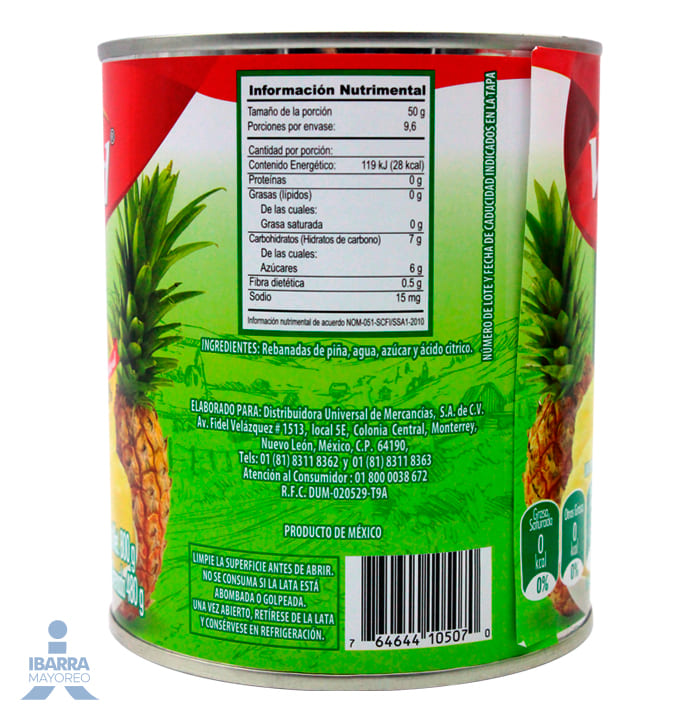 Piña Very Good Rebanada 800 g
