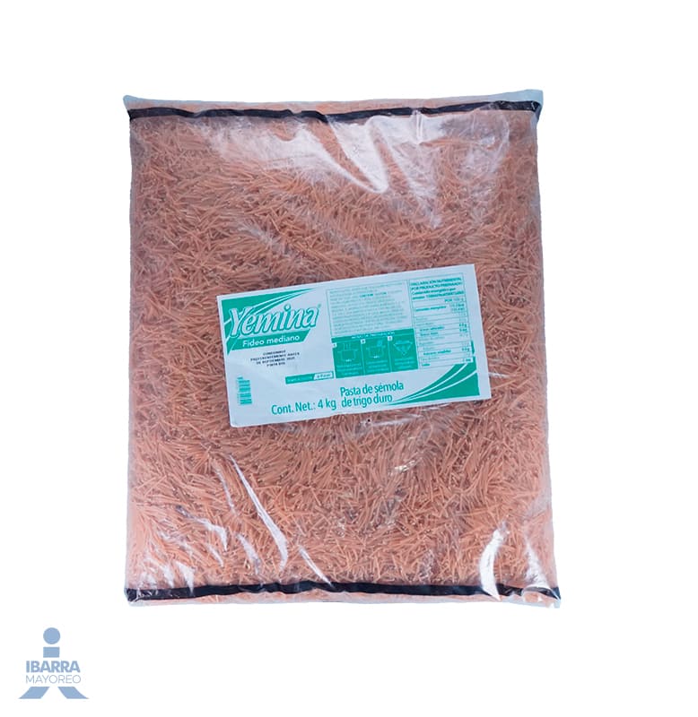 Pasta Yemina Fideo Mediano 4 kg