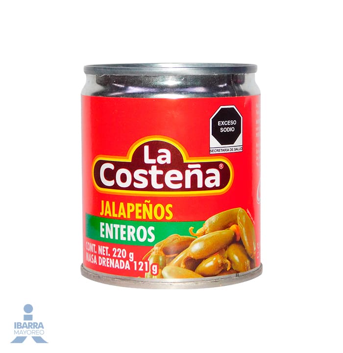 Chiles Jalapeños Enteros La Costeña 220 g