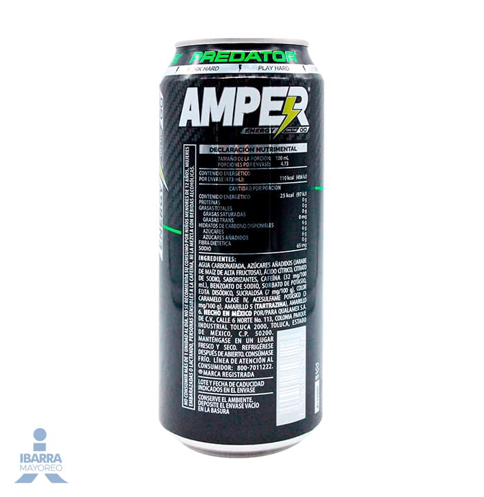 Bebida Energética Amper Predator 473 ml