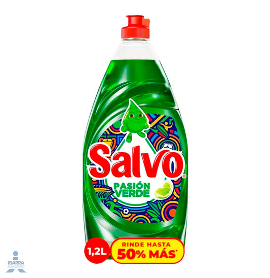 DETERGENTE SALVO PASION VERDE LIQUIDO 1.2 LT.