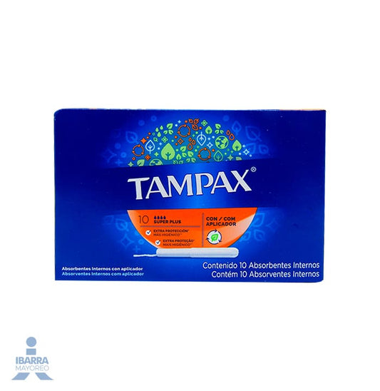 Toalla Sanitaria Tampax Plus 10 pzas.