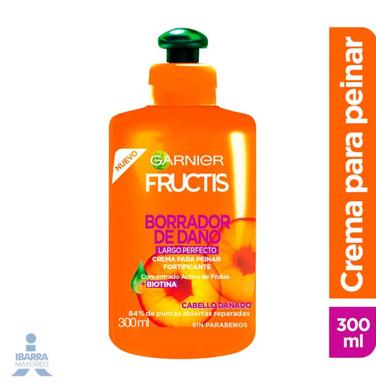 Crema para Peinar Fructis Borrador de Daño 300 ml