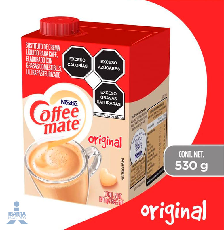 Sustituto de Crema Coffee Mate Original Líquido 530 g