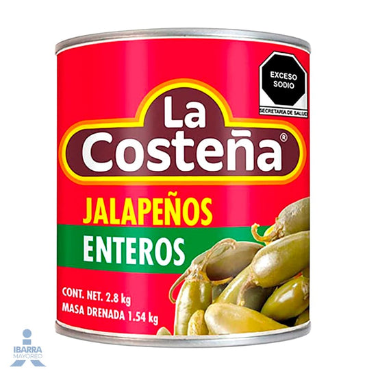 Chiles Jalapeños Enteros La Costeña 2.8 kg