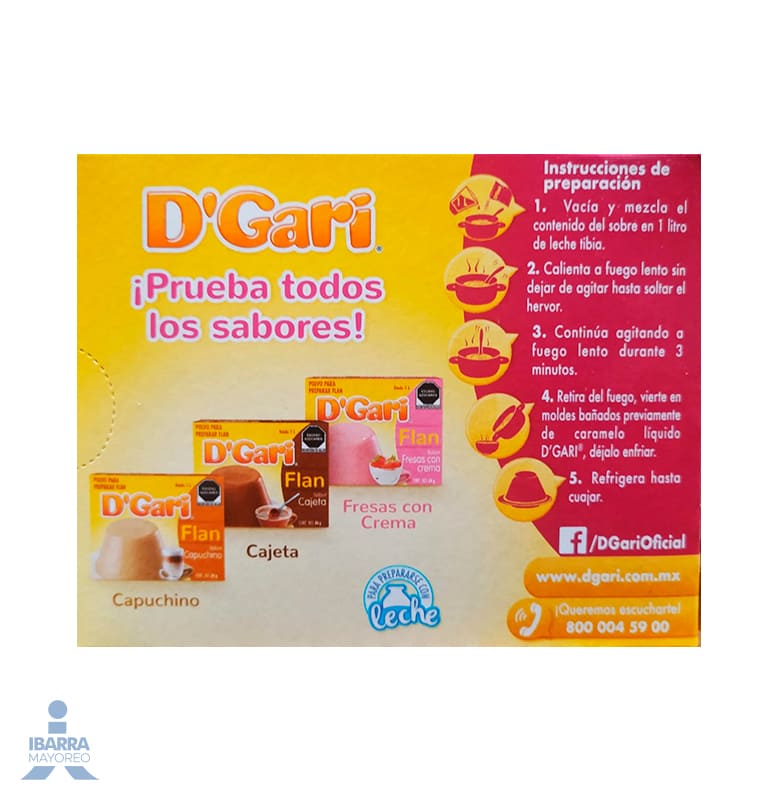 Flan D Gari Vainilla con Caramelo 134 g
