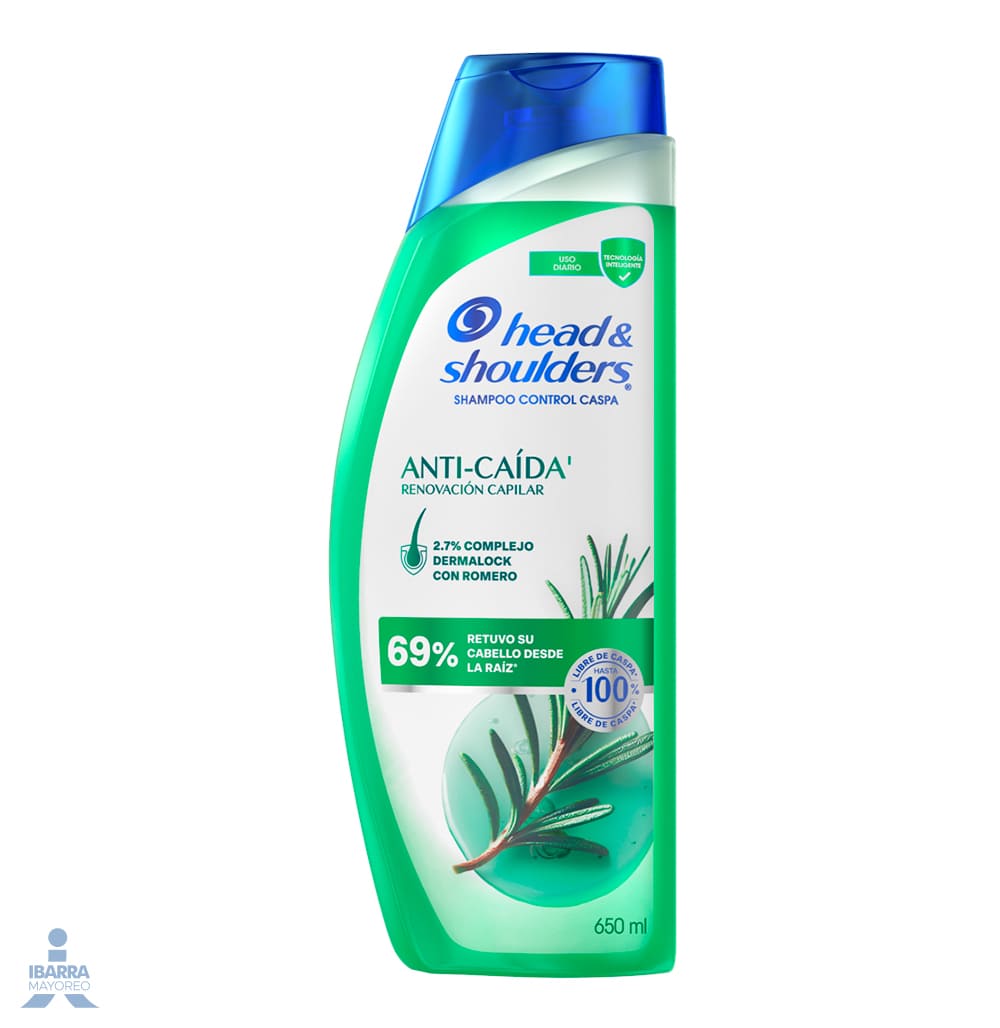 Shampoo Head & Shoulders Anti Caída Romero 650 ml