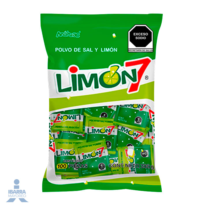 Dulce Anáhuac Limón 7 Polvo 100/2 g