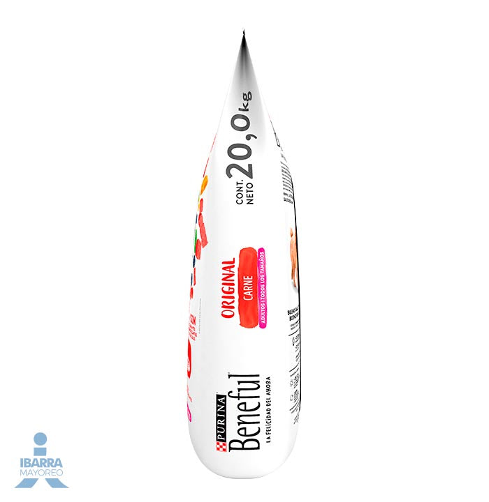 Beneful alimento seco adulto todos los tamaños carne 20 kg