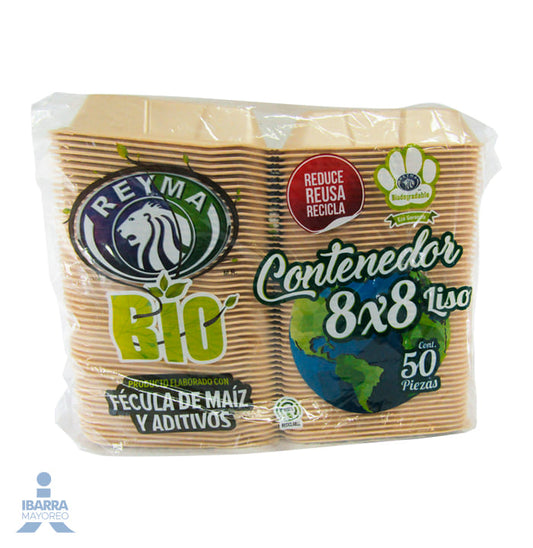 Contenedor Térmico Reyma Bio 8 x 8 Liso 50 pzas.