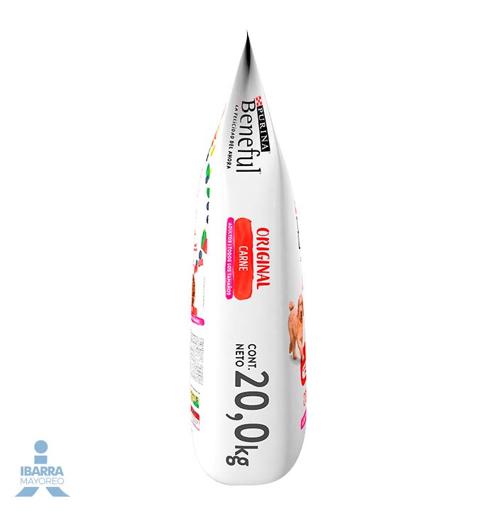 Beneful alimento seco adulto todos los tamaños carne 20 kg