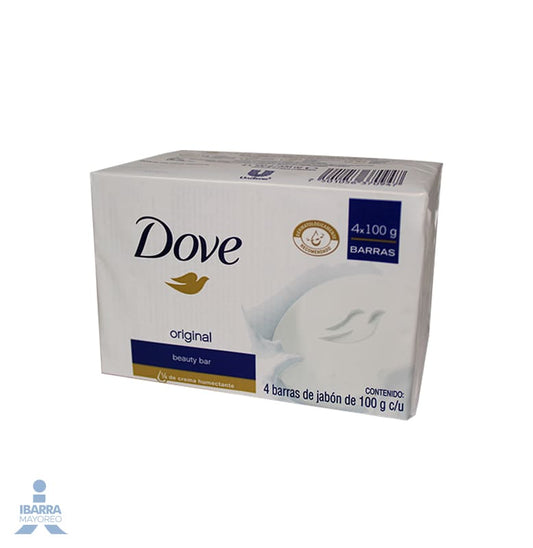 Jabón de tocador Dove blanco 4/90 g