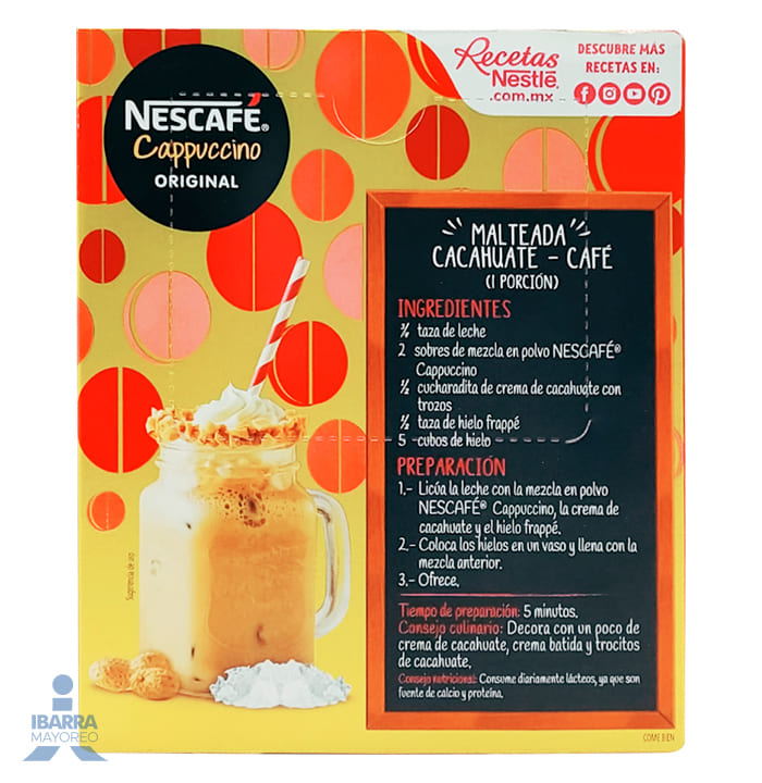 Café Nescafé Cappuccino Original 6/20 g
