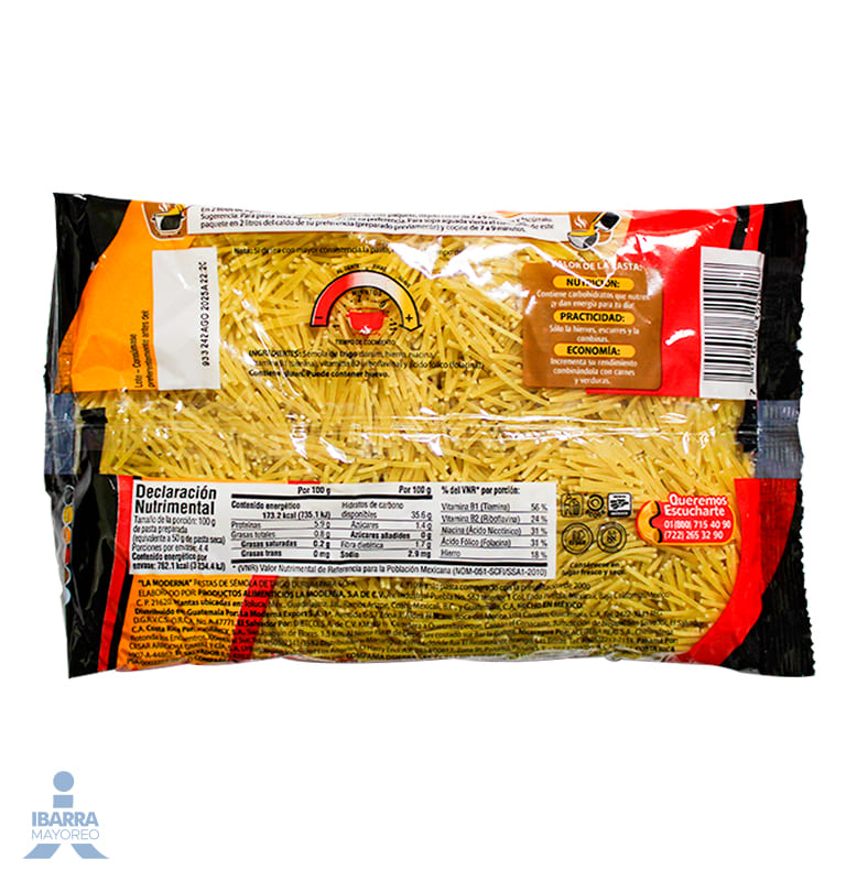 Pasta La Moderna Fideo no. 2 VA 200 g + 10% gratis