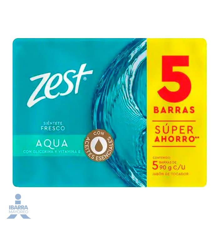 Jabón de tocador Zest Aqua 5/90 g