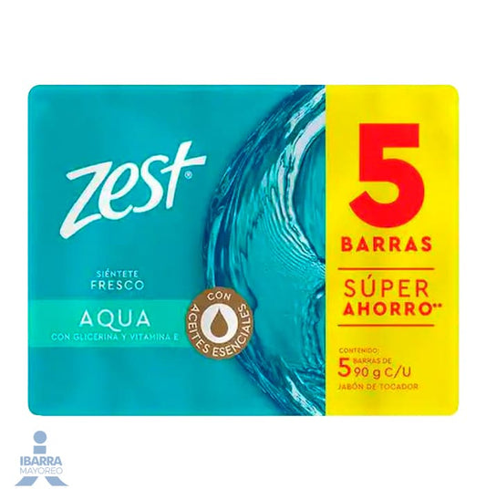 Jabón de tocador Zest Aqua 5/90 g