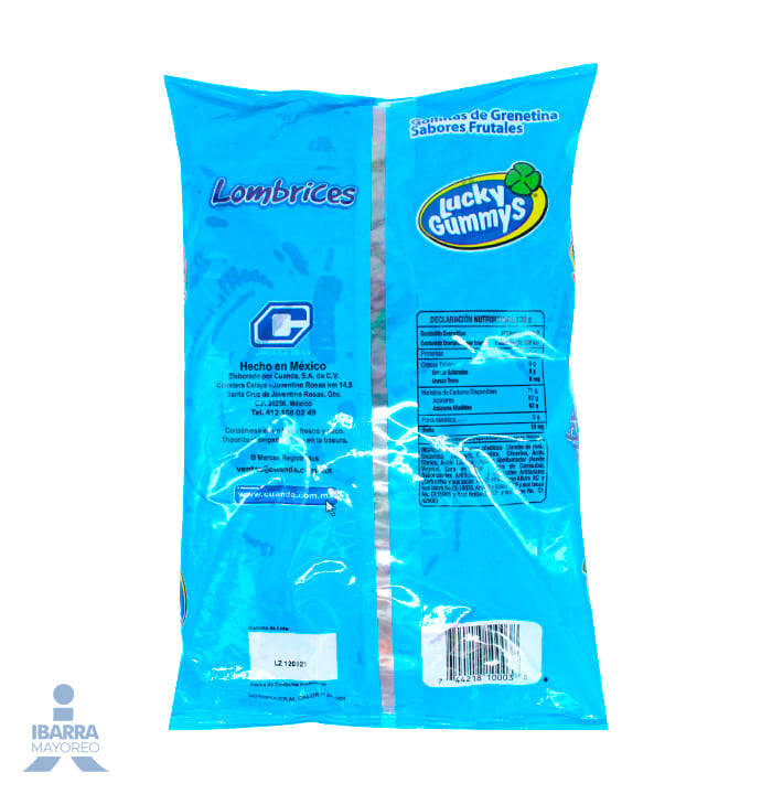 Gomitas Lucky Gummys Lombrices 1 kg