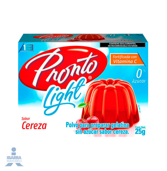 Gelatina Pronto Cereza Light 25 g