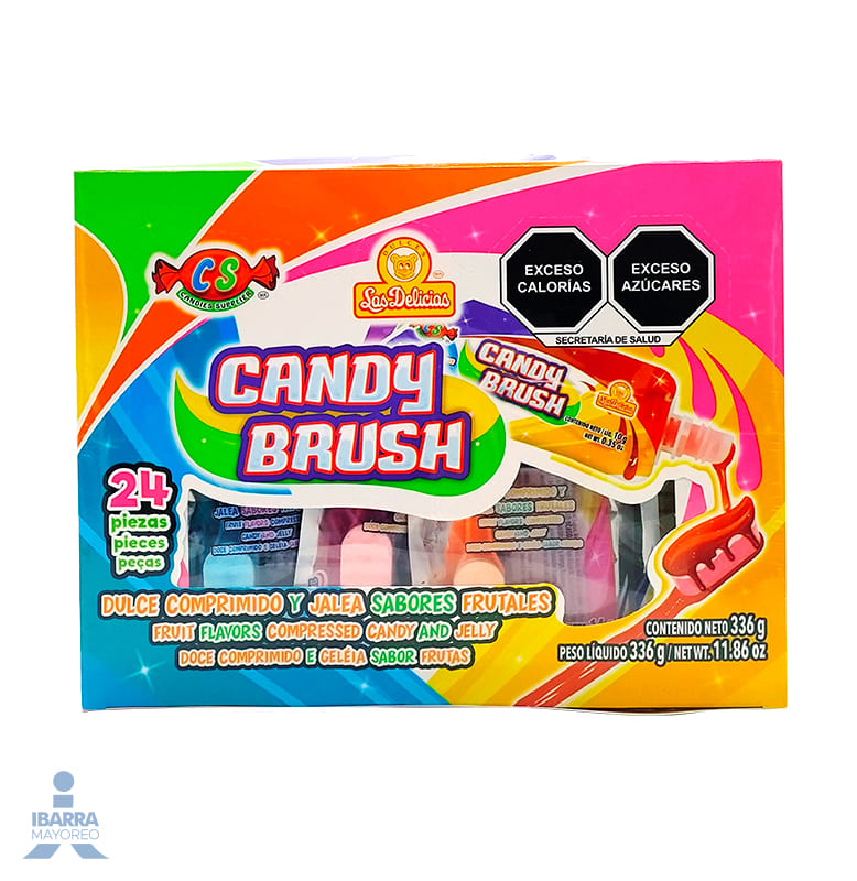 Dulce Las Delicias Candy Brush 24 pzas.