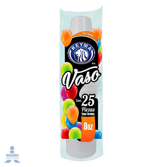 Vaso Térmico Reyma no. 8/8 oz 25 pzas.