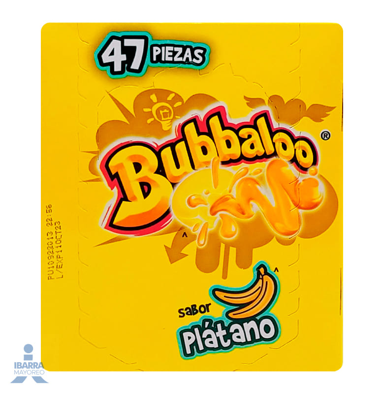 Goma de Mascar Bubbaloo Plátano 47/5.1 g