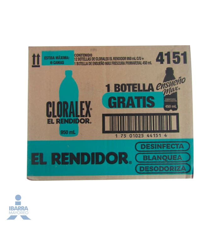 Blanqueador Cloralex 12/950 ml + 1 Ensueño Primaveral 450 ml