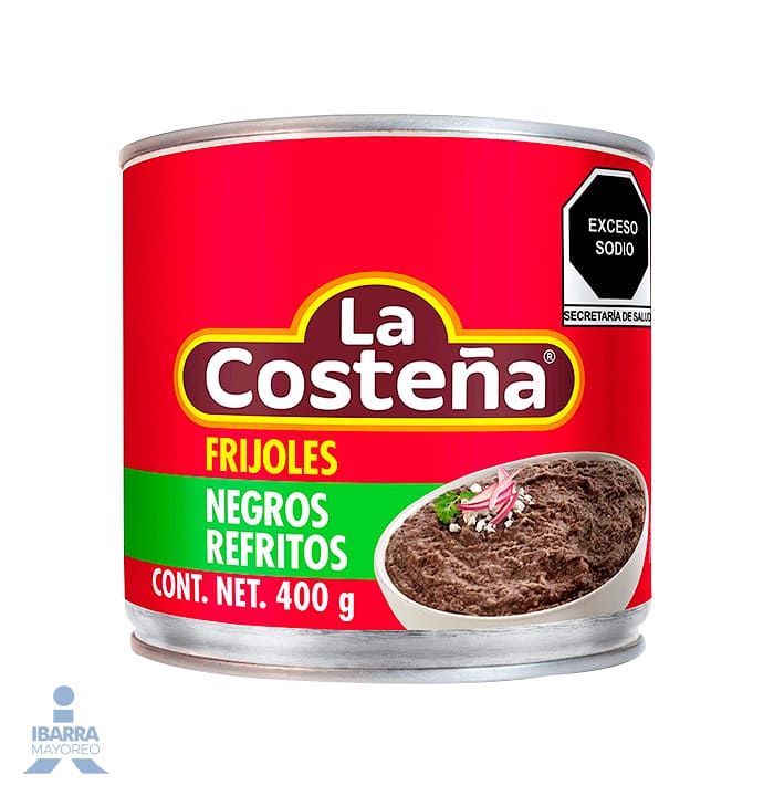 Frijol Negro Refrito La Costeña 400 g