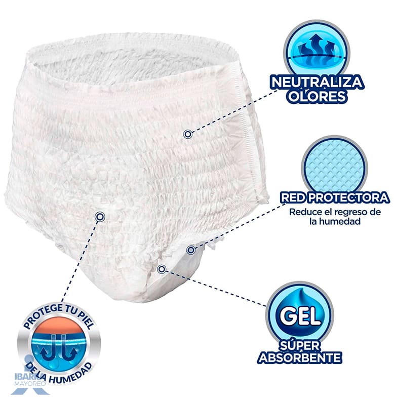 Pañal Tena Adulto Pants Maxi Protect Grande 10 pzas.