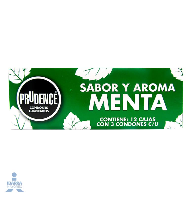 Preservativo Prudence Menta 3 pzas.