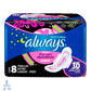 Toalla Sanitaria Always Pinkcess Nocturna con alas 8 pzas.