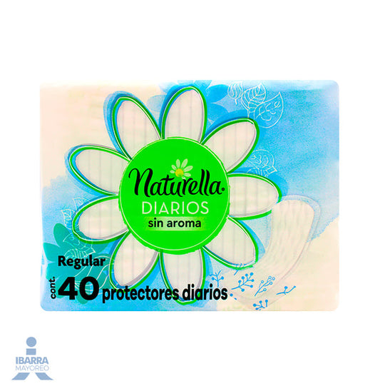 Toalla Panty Protector Naturella Sin Aroma 40 pzas.