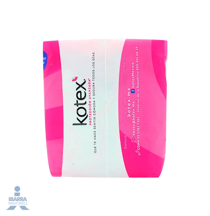 Toalla Sanitaria Kotex Maxi Día y Noche con alas 10 pzas.